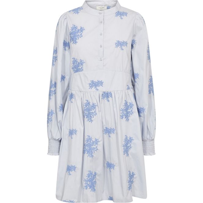 Hovedbilde Miluna new embroidery LS dress Light blue flower w. embroidery