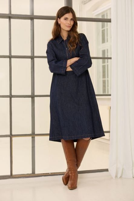 Hovedbilde FESALY kjole Dark Denim