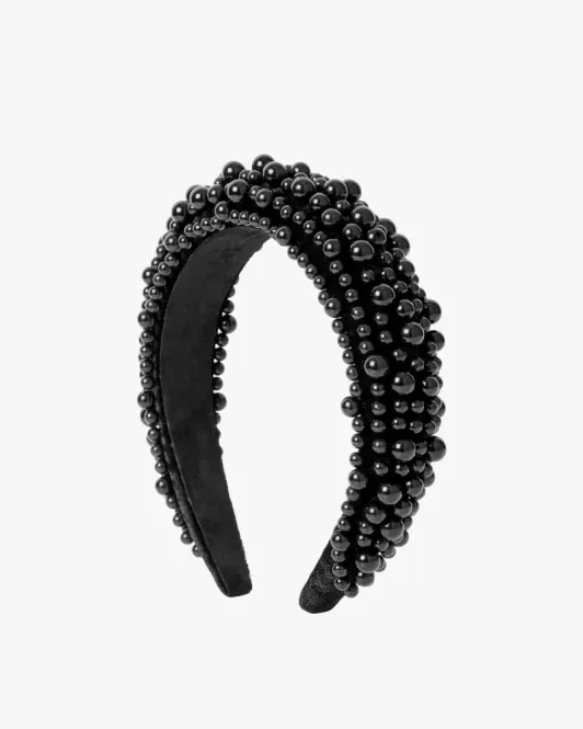 Hovedbilde Pearl Velvour Hårbøyle Sort