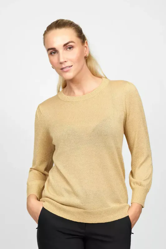 Nilly- Knit Blouse Gold