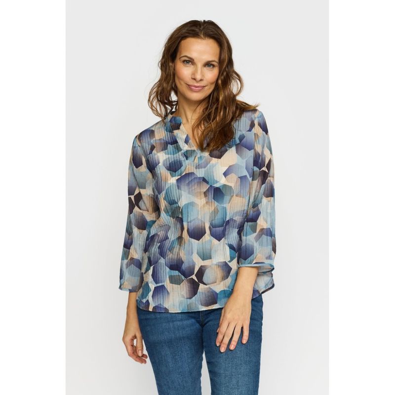 Vamoa Bluse Blue Cell