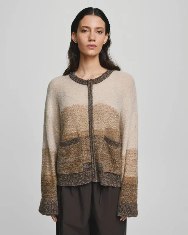 MSCHSasha Zip Cardigan OAT/TOASTED COC