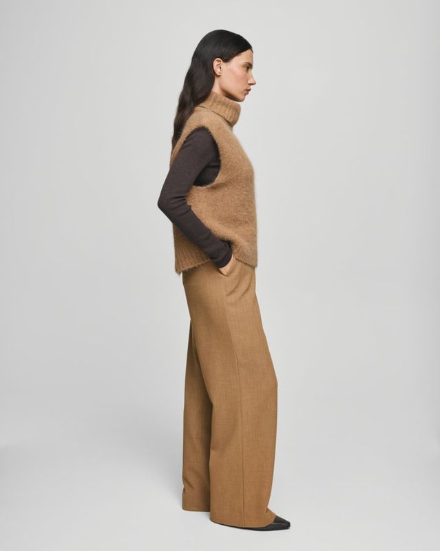 Macy Michelle Hw Wide Pants Regular - T COCONUT MEL