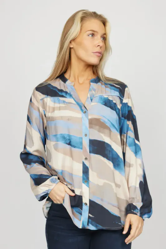 Birke Bluse Blue Fade
