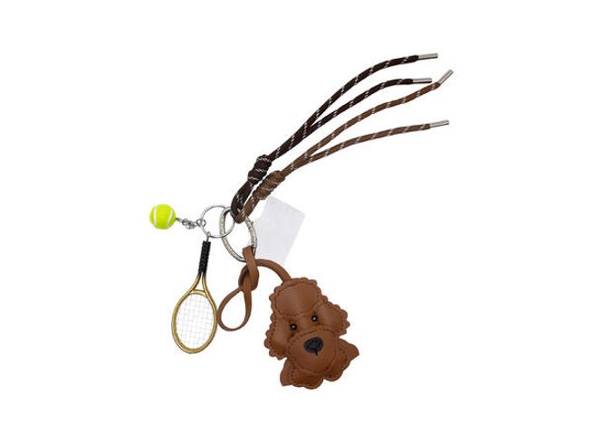 Hovedbilde Veskepynt & Nøkkelring søt hund Cognac