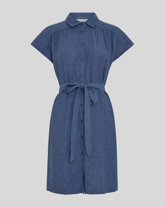 Hovedbilde Viana Ginia SS Shirt Dress V INDIGO MEL