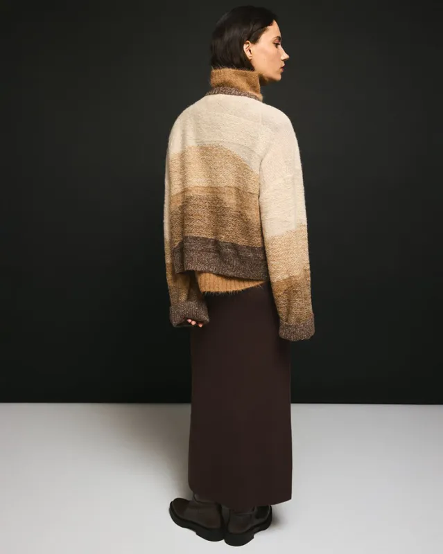 MSCHSasha Zip Cardigan OAT/TOASTED COC