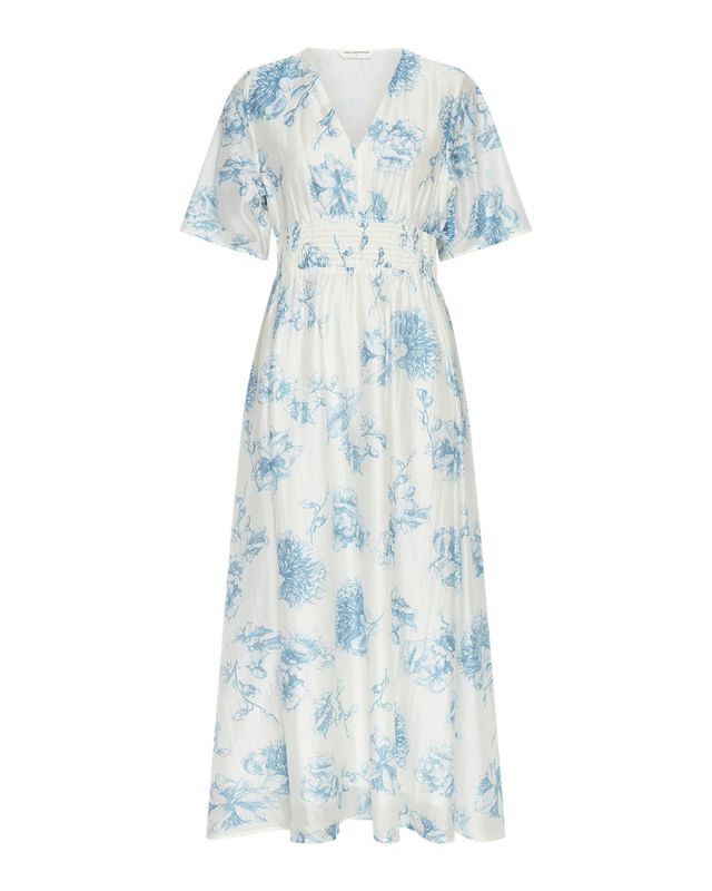 Evangelia 2/4 Dress M Blue Flower