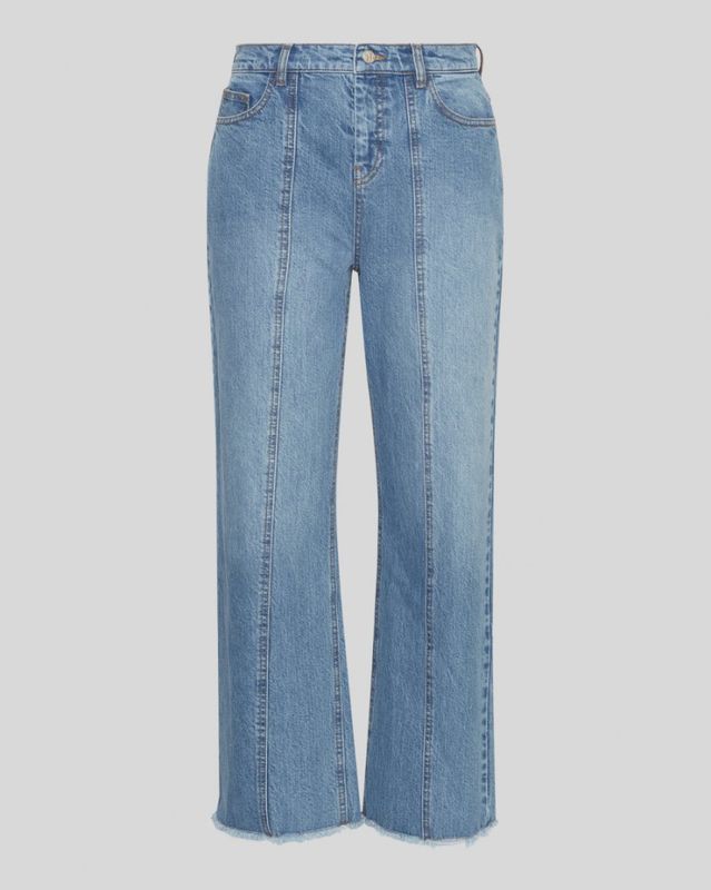 MSCHEli Ada HW Straight Ankle Jeans Mid Blue Wash