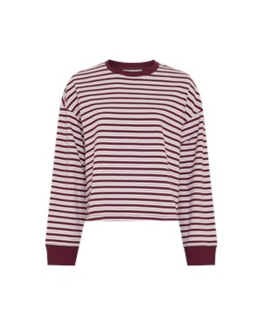 Hovedbilde Kresiane Pullover Striper Egret/Rhododend