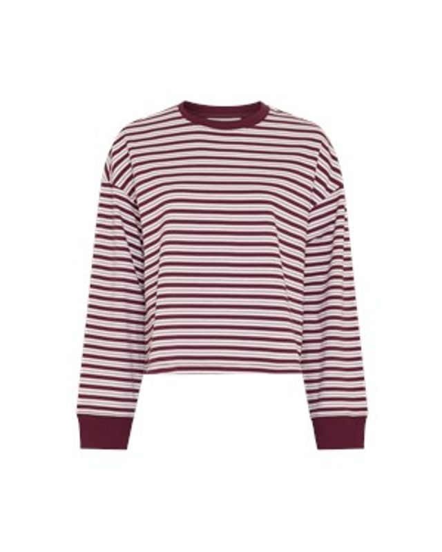 Kresiane Pullover Striper Egret/Rhododend