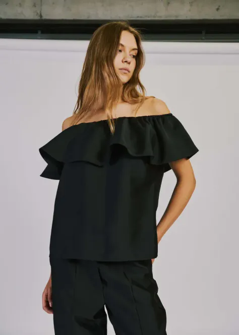 Hovedbilde ANA OFF SHOULDER TOP BLACK
