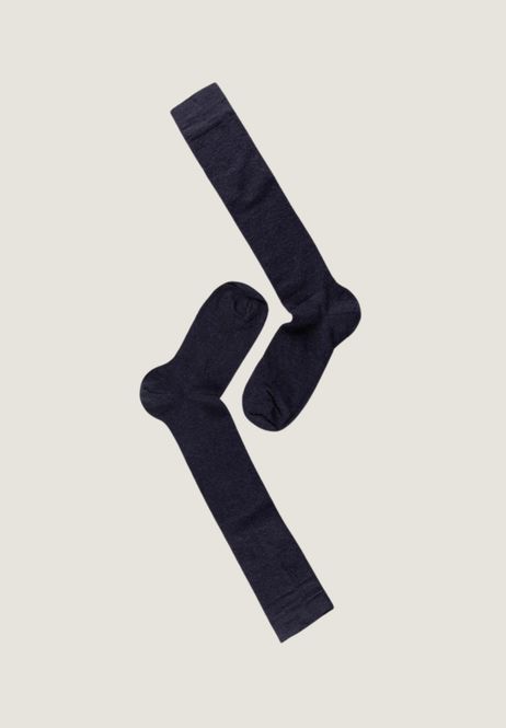 Hovedbilde Note Flat Knit Wool Knee High Navy